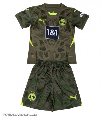Borussia Dortmund Brankářské Dětské Venkovní Dres 2024-25 Krátký Rukáv (+ trenýrky)